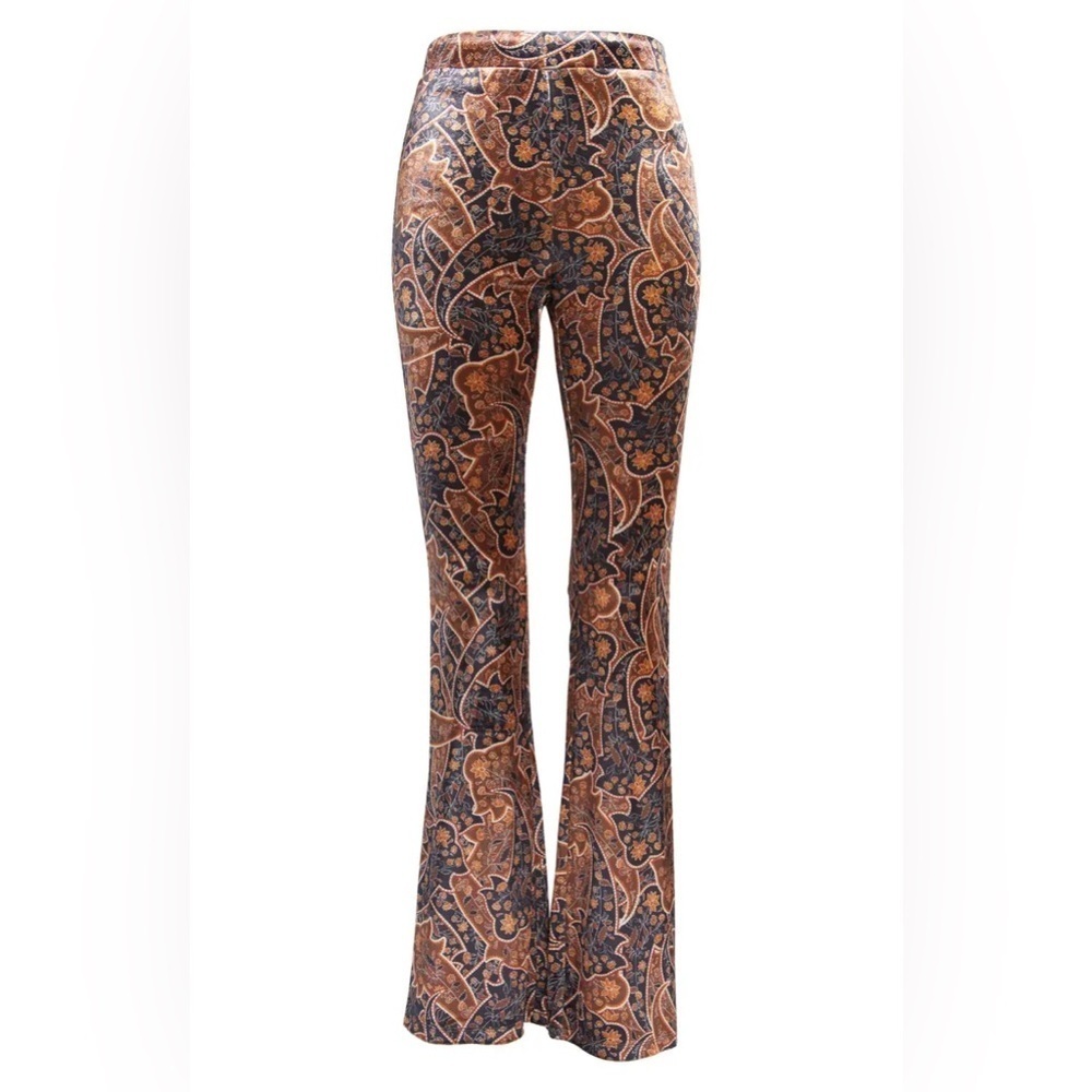 Elodie - Velvet Paisley Pants - Picture 5 of 10